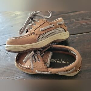 Sperry Kids Tan Boat Shoes